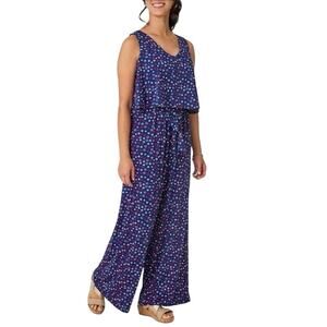 Lexington Avenue NYC Jumpsuit Sleeveless, wide leg, polka dot Size small NWOT